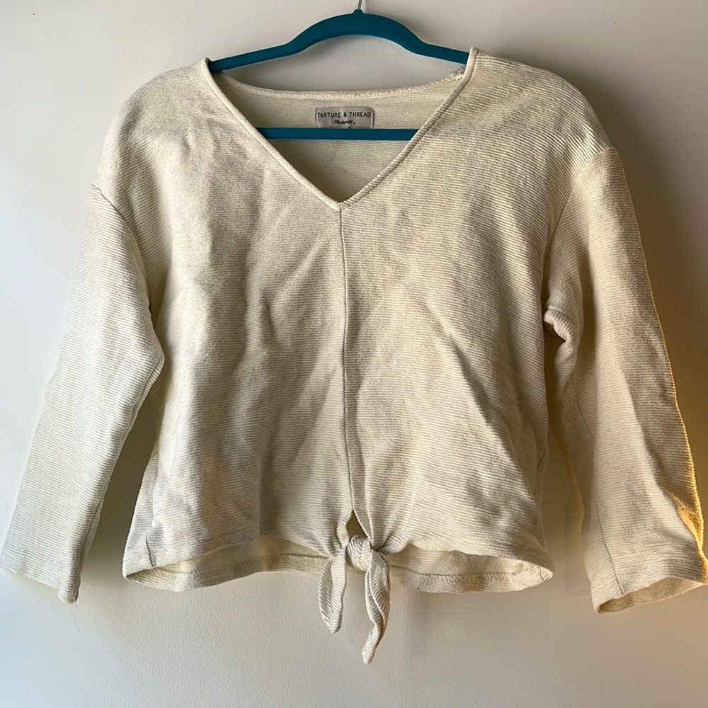 White bottom tie top from Madewell